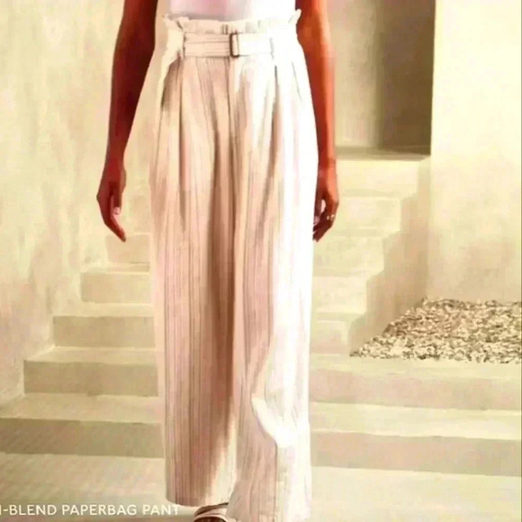 Banana Republic Linen-Blend Paperbag Pant - Picture 1 of 6